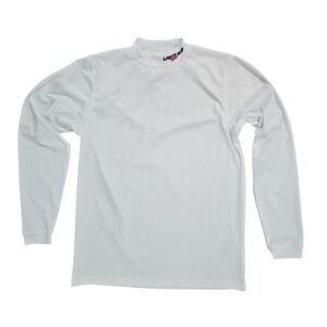 Boombah USSSA Mens‎ S White Mock Neck Base Layer Long Sleeve Athletic Shirt